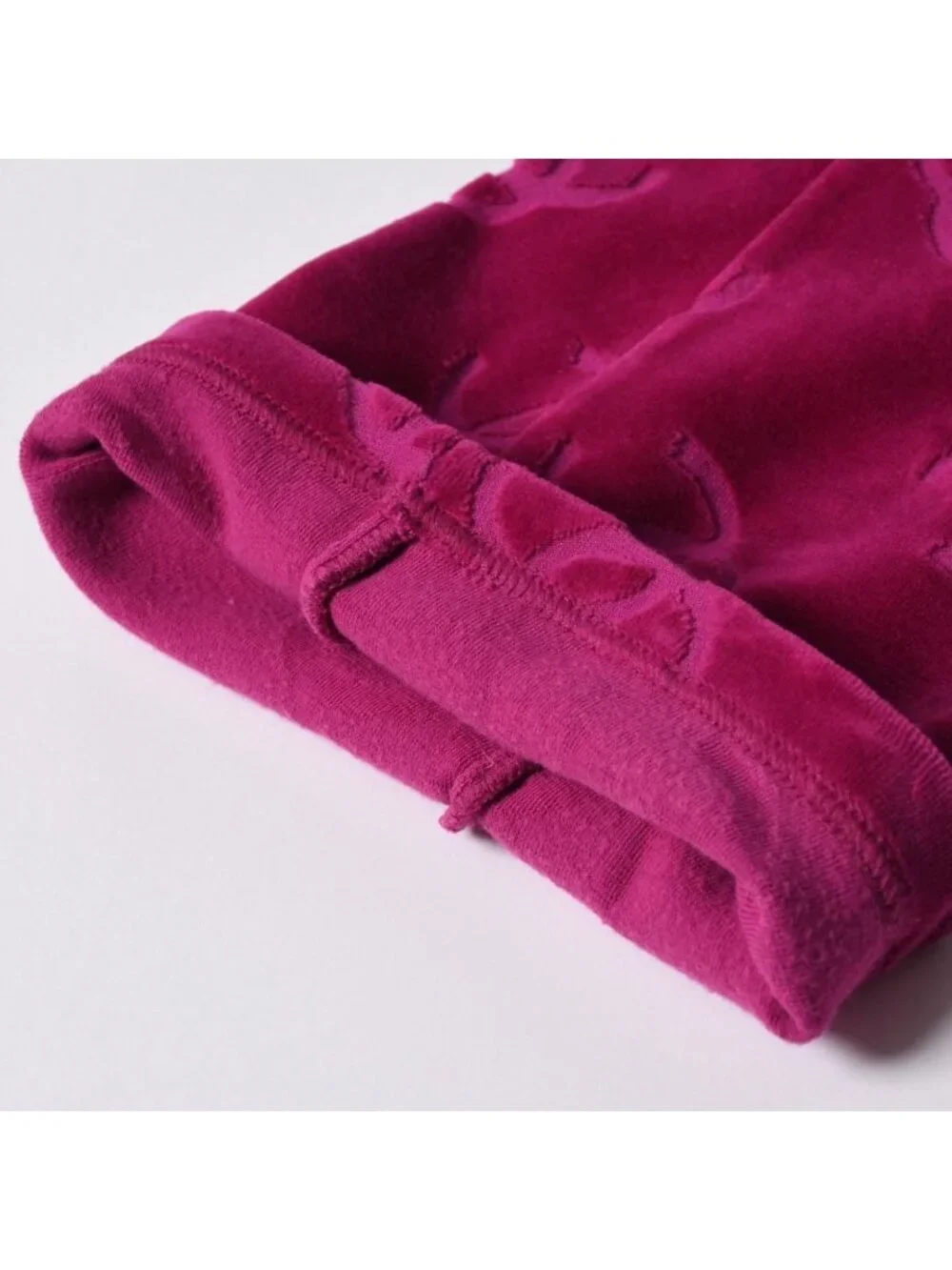 Chanel Vintage Velour Pants CC Logo Pink Archive Karl Lagerfeld